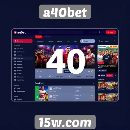 Interface do a40bet proporciona experiência amigável para usuários