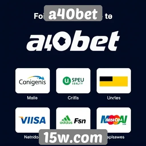Métodos de pagamento aceitos no a40bet